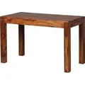 Produktbild: WOHNLING Esstisch MUMBAI Massivholz Sheesham 120 cm Esszimmer-Tisch Holztisch Design Küchentisch Landhaus-Stil dunkel-braun - Braun