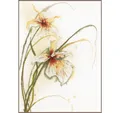 Produktbild: Lanarte Kreativset Lanarte PN-0008014 Zwei Orchideen Kreuzstichpackung, (Set, embroidery Kit), Made in Europe