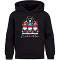 Produktbild: MoonWorks Hoodie Kinder Hoodie Weihnachtspullover Jungen Mädchen Wichtel schwarz 128