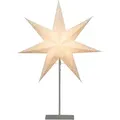 Produktbild: Best Season - Star Trading Stehlampe Weihnachtsstern Sensy von Star Trading, 3D Papierstern Weihnachten in Weiß mit Metall-Fuß, Dekostern Stehleuchte