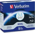 Produktbild: Verbatim BD-R 100GB M-Disc, Blu-ray-Rohlinge 4-fach, 5