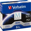Produktbild: Verbatim M-Disc - 5 x BD-R XL - 100 GB 4x - Jewel Case (Schachtel)