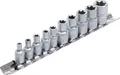 Produktbild: Steckschlüssel-Satz E-Profil SW E4 - E16 | 10-tlg. Außen Torx Nüsse Nuss-Satz