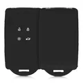 Produktbild: kwmobile Autoschlüssel Hülle kompatibel mit Renault 4-Tasten Smartkey Autoschlüssel (nur Keyless Go) - Silikon Schutzhülle Schlüsselhülle Cover in Schwarz