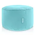 Produktbild: Green Bean Sitzsack-Hocker 45x25cm mit EPS-Perlen Füllung - Fußhocker Fußkissen Sitz-Pouf für Sitzsäcke - Bodenkissen für Kinder und Erwachsene - Fußablage Sitzkissen Sitzhocker Aquamarin