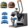 Produktbild: VEVOR Hut-Heizpresse, 4-in-1-Kappen-Wärmepresse, 15,2x7,6 cm Klappschalen-Sublimations?bertragung, LCD-Digital-Timer-Temperaturregelung mit 4 gebogenen Heizelementen (6x3/6,7x2,7/6,7x2,7x2,7 cm)