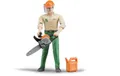 Produktbild: Bruder bworld Forstarbeiter mit Zubehör