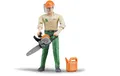 Produktbild: Bruder Spielfigur Forstwirtschaft bworld Forstarbeiter mit Zubehör 60030