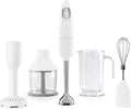 Produktbild: Smeg HBF12WHEU Stabmixer, Kunststoffgehäuse, 700 Watt, 1,4 l Behälter, Kartoffelstampfer, KÃ1/4chenmaschinenaufsatz, 11 Geschwindigkeiten, Universalzerkleinerer-Zubehör