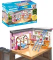 Produktbild: PLAYMOBIL MyLife 71610 Kinderzimmer, inklusive Einer Mädchenfigur und einem Stickerbogen, zu über 80 % aus recycelten und biobasierten Materialien, vielfältiges Spielzeug für Kinder ab 4 Jahren