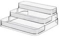 Produktbild: ECOJEN Acryl Gewürz Rack, keine Versammlung klare 3-Tier Gewürz Flasche Regal Eitelkeit Organizer für Kabinett Küche Bad (1pcs)