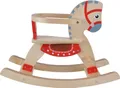 Produktbild: Bandits & Angels Schaukelpferd mit abnehmbarem Griff ab 1 Jahr – Sitzhöhe 28 cm – Schaukelpferd aus Holz – Für Jungen und Mädchen – Schaukeltier