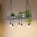 Produktbild: Lindby Pendelleuchte 'Kirista' (Retro, Vintage, Antik) in Schwarz aus Metall (5