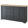 Produktbild: Sideboard  Varese , grau , Maße (cm): B: 182 H: 102 T: 41.0