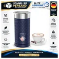 Produktbild: Eleketrischer Milchaufschäumer 4-in-1 mit Abschaltautomatik, 300 ml Blau, 500 W