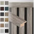 Produktbild: Hexim - Akustikpaneele Zubehör Abschlussleiste Lamellen mdf Wandverkleidung: Vintage Oak, 137.5cm