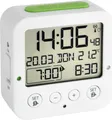 Produktbild: Digitaler Funk-Wecker mit Temperatur, Datum, Uhrzeit, BINGO 60.2528.02 TFA Dostmann