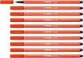 Produktbild: STABILO - Premium-Filzstift - Pen 68-10er Pack - hellrot