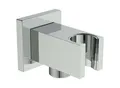 Produktbild: Ideal Standard Wandanschlussbogen BC771AA mit Brausehalter, Unterputz G1/2, eckig, verchromt