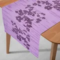 Produktbild: Miami Tischläufer Tablerunner Breite 40 cm Länge und Farbe wählbar Sunrise Lila 40 x 180 cm