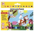 Produktbild: Eberhard Faber Buntstift 518912 Mini Kids Jumbo Crayons In 12 Colors, 3-In-1 With