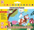 Produktbild: Eberhard Faber 518912 Mini Kids Jumbo Buntstifte 12 Farben 3:1 Wachsmal Aquarell