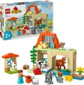 Produktbild: LEGO DUPLO Town Tierpflege auf dem Bauernhof Spielzeug für Kinder ab 2 Jahre, mit Bauernhoftiere-Figuren für Rollenspiele, darunter Pferd, Kuh und Schaf, Lernspielzeug für Mädchen und Jungen 10416