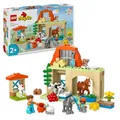 Produktbild: LEGO DUPLO Town Tierpflege auf dem Bauernhof - Spielzeug für Kinder - Montessori Spielzeug -Bauernhof mit Tierfiguren - Pferd, Kuh und Huhn - Lernspielzeug für Mädchen und Jungen ab 2 Jahren - 10416