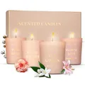 Produktbild: ® Duftkerzen Geschenkset Rose als Weihnachtsgeschenke- 4er Kerzenset - Scente...