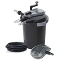Produktbild: Heissner Druckfilter Set FPU20000-00 inkl. 24 Watt UV-C Teichkärer Teichpumpe und Anschlussschlauch