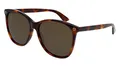 Produktbild: Gucci Damen GG0024S 002 Sonnenbrille, Braun (Avana/Brown), 58