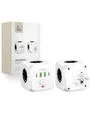 Produktbild: Tech-Protect PCL3x4 power strip 2x USB-A 2x USB-C 3x AC Type Schuko - white