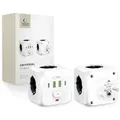 Produktbild: PCL3x4 power strip 2x USB-A 2x USB-C 3x AC Type Schuko - white