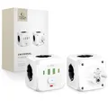 Produktbild: Tech-Protect PCL3X4 Steckdosenleiste 3-fach 2x USB-A 2x USB-C Weiß