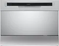 Produktbild: homeX GST6AE-S Tischgeschirrspüler | Mini Geschirrspüler mit 6 Programmen | Spülmaschine klein für 6 Maßgedecke | Silber