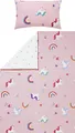 Produktbild: Erwin Müller Kinder-Wendebettwäsche Feinbiber rosa Größe 1x 100x135 cm + 1x 40x60 cm