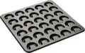 Produktbild: Zenker Backblech für Vanillekipferl klein 32 x 31 cm schwarz  Backblech