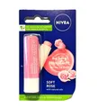Produktbild: 620,45€/L - 12er Pack Nivea Pflegender Lippenbalsam - Soft Rose - 5,5ml