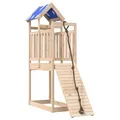 Produktbild: vidaXL Spielturm, Klettergerüst mit Kletterwand Seil, Kinder Kletterturm Spiel-Zubehör für Garten, Holz Spielplatz Spielhaus, Massivholz Kiefer