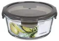 Produktbild: Lock und Lock Boroseal Glas-Multifunktionsbox bis 400°C ofenfest, grau rund Größe: 950 ml