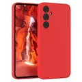 Produktbild: EAZY CASE - Silikonhülle für Samsung Galaxy A55 Hülle Silikon Case Rot weich stoßfeste Handyhülle Galaxy A55 Schutzhülle mit Kameraschutz Dünn Premium Schutz Cover TPU Phone Bumper in Rot