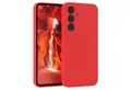 Produktbild: EAZY CASE Handyhülle für Samsung Galaxy A55 Hülle Silikon 6,6 Zoll, Silikon Schutzhülle mit Kameraschutz stoßfest Handycover elastisch Rot