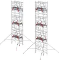 Produktbild: Altrex MiTower PLUS Fahrgerüst Safe-Quick®2 Geländer 1-Person-Aufbau Aluminium mit breiter mit Holz Plattform 0,75x1,72m 8,20m AH