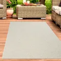 Produktbild: Teppich Outdoor wetterfest robust mit Kreismuster in Creme Größe - 80 cm Rund
