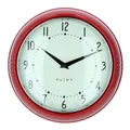 Produktbild: Plint Wanduhr Küchenuhr Retro red rot