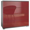 Produktbild: Vladon Kommode, Bordeaux, Holzwerkstoff, 76x76x35 cm, Wohnzimmer, Kommoden & Sideboards, Kommoden