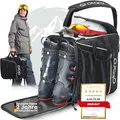 Produktbild: Otaro Skischuhtasche mit Helmfach (Classic | 44 L | Frostweiß) Premium Skitasche für Skischuhe | Auch als Schlittschuhtasche oder Inlinertasche | Ski Tasche, Skisack Set, Skischuhtaschen