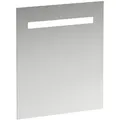 Produktbild: LAUFEN Leelo Spiegel mit integrierter horizontaler LED-Beleuchtung, Aluminiumrahmen, 600 mm, Version für externen Lichtschalter, H4476319501441