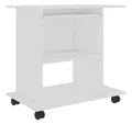 Produktbild: vidaXL Schreibtisch NA Computertisch Schreibtisch PC Tisch Weiß 80x50x75 cm Spanplatte