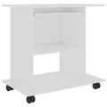 Produktbild: Computertisch Schreibtisch PC Tisch Weiß 80x50x75 Cm Spanplatte